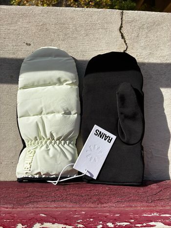 Moufles Rains Blanches - Taille M - Neuves