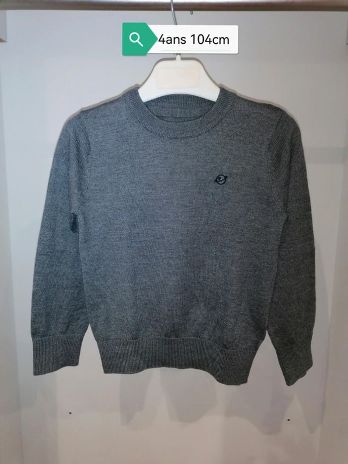 Pull gris La halle 4ans 104cm Neuf