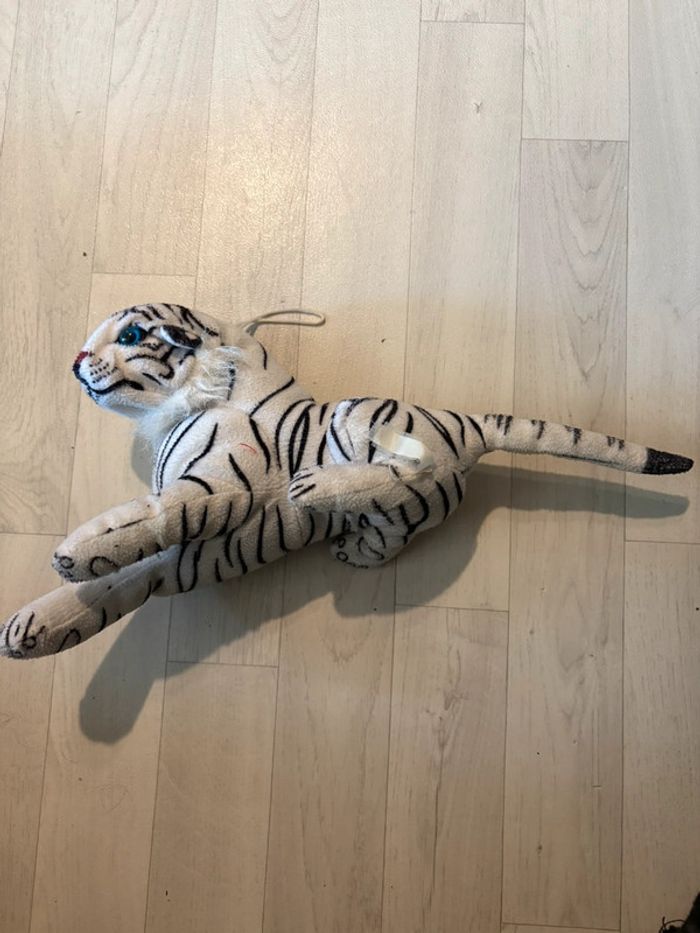 Beebs Peluche Ty Tigre Blanc Peluche Tigre Blanc Et Noir Très Bon