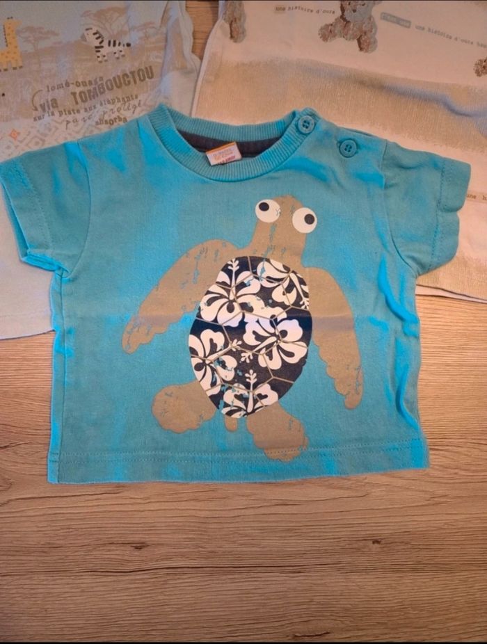 Lot tee-shirt manches courtes 6 mois - photo numéro 2