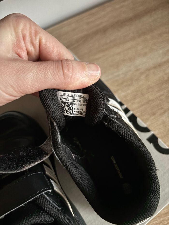 Basket basse noir adidas breaknet taille 26 garçon - photo numéro 8