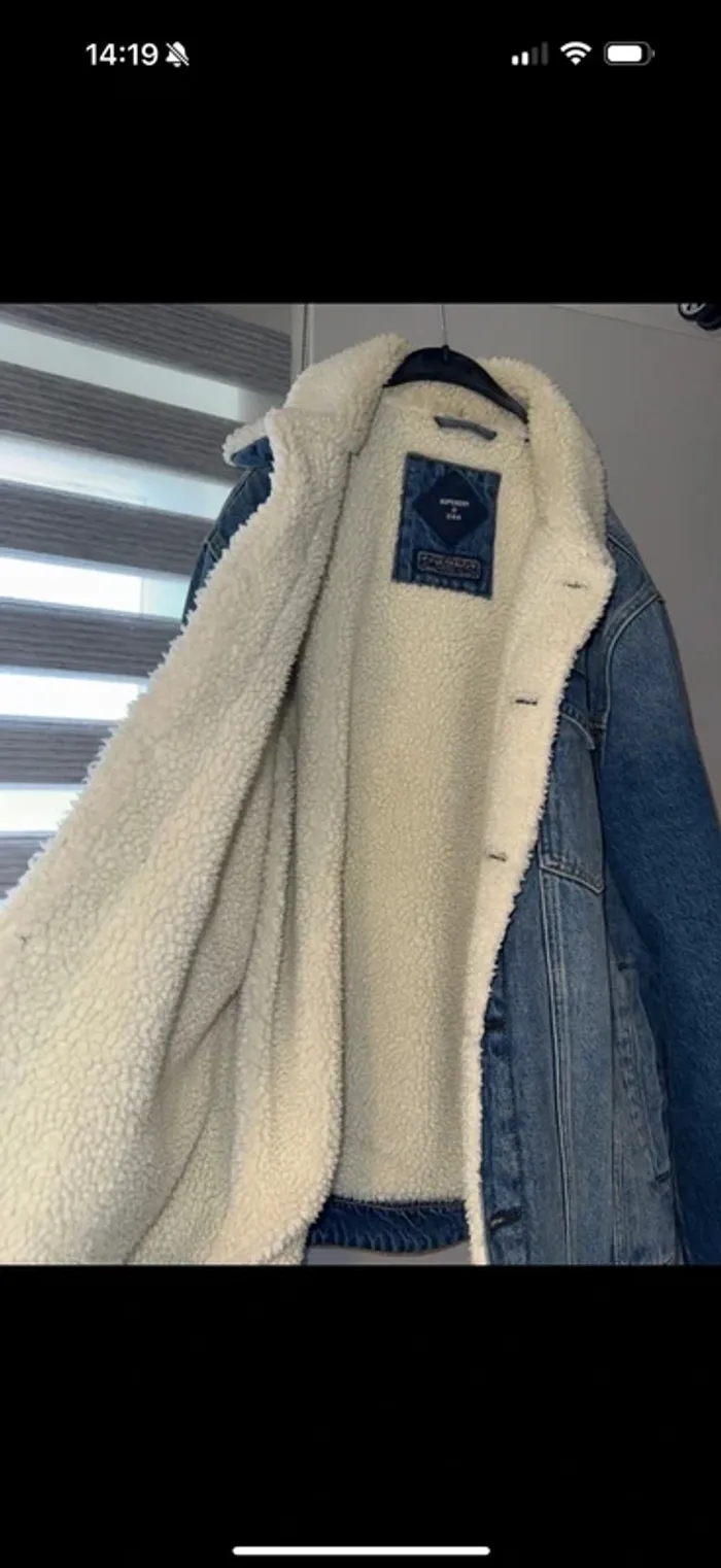 Superdry veste en jeans taille L neuf authentique - photo numéro 4