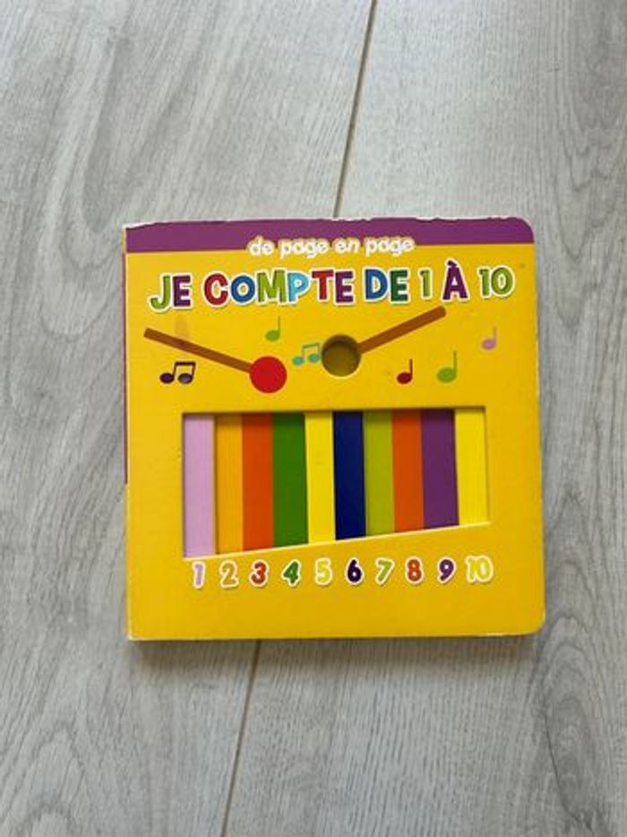 Livre cartonné Je compte de 1 à 10