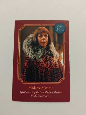🃏 Carte Harry Potter (Auchan) - Wizarding World - Madame Maxime 54/90