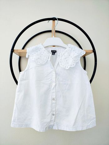 36 mois 3 ans blouse été chemise avec col dentelle kiabi