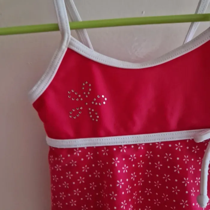 3/6 mois maillot de bain rose avec tunique - photo numéro 2