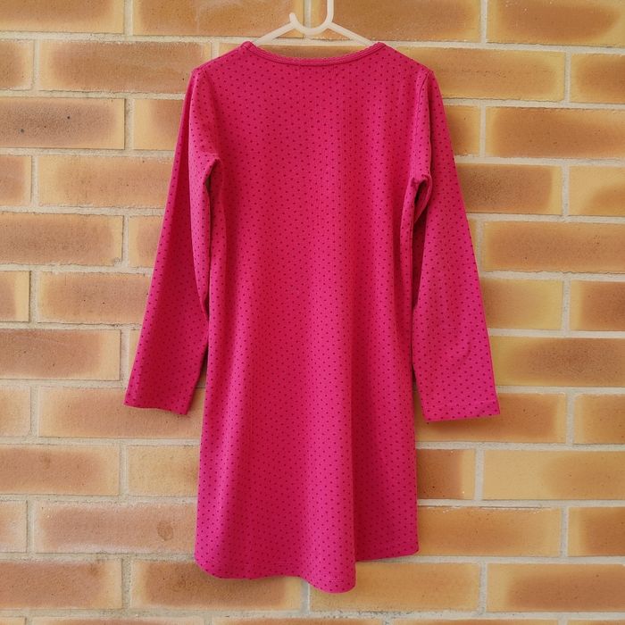 Robe à manches longues en coton rose Dpam 8 ans - photo numéro 2
