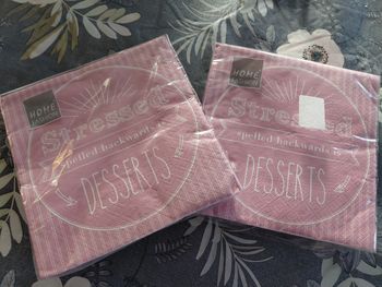 lot de 2 paquets de serviettes en papier - 33 x 33 cm