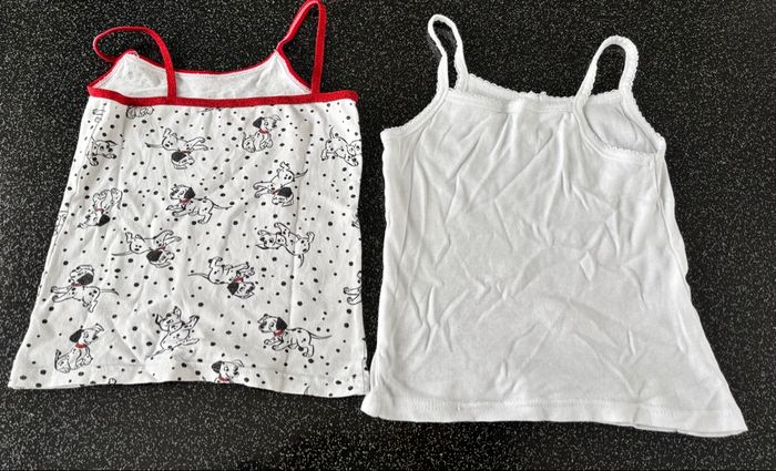 Lot 2 débardeurs sous vêtements fille 6-8ans - photo numéro 3
