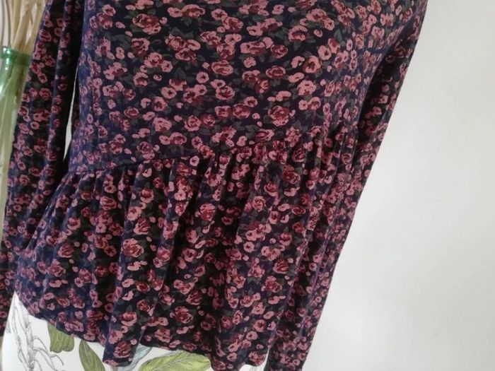 T-shirt manches longues fleuri Wednesday's girl TS - photo numéro 3