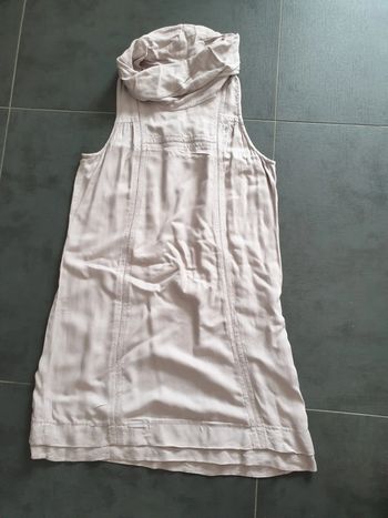 Robe sans manches à col vieux rose taille 40