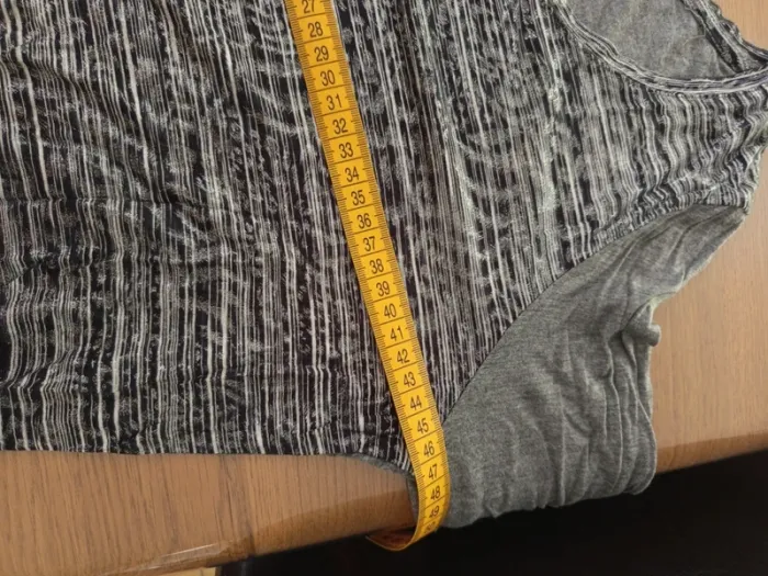 Tshirt manche 3/4 gris argenté - photo numéro 7