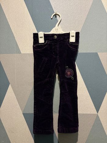 Pantalon violet orchestra taille 2 ans