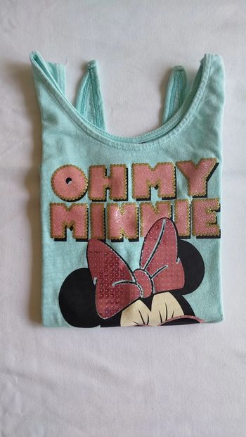 débardeur bleu Minnie 7-8ans