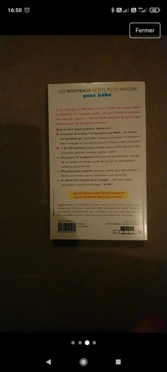 Livre de poche recettes bébé - photo numéro 3