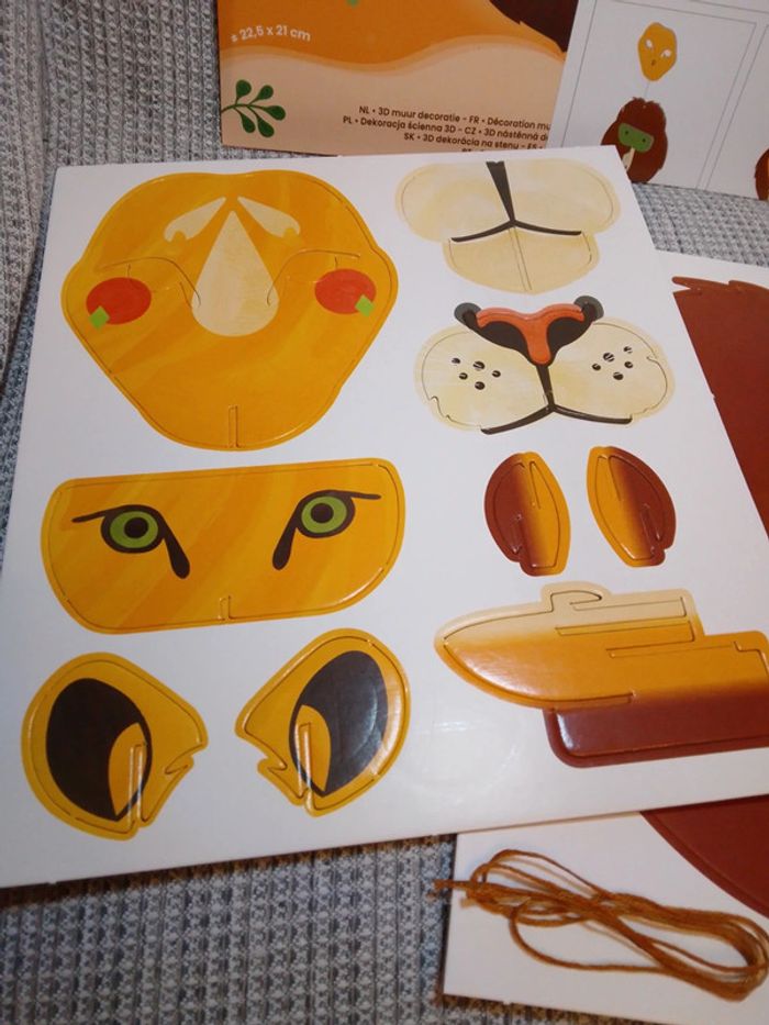 Kit décoration murale 3D "Lion" - photo numéro 4