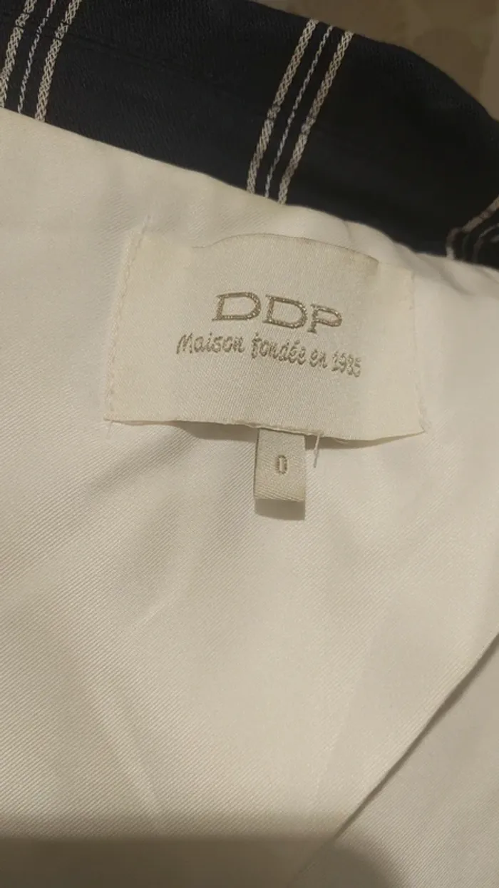 Veste Blazer Marine Rayure DDP - photo numéro 10