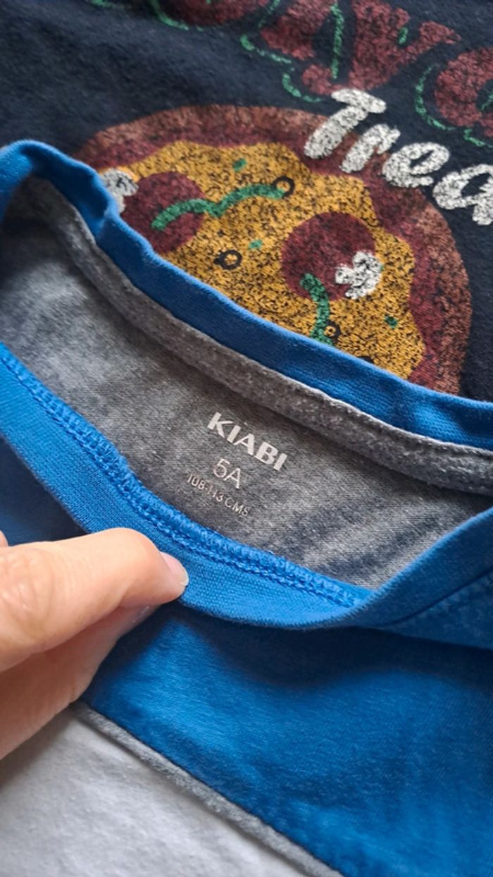 Lot 2 Tee-shirt manches courtes kiabi 5ans - photo numéro 3