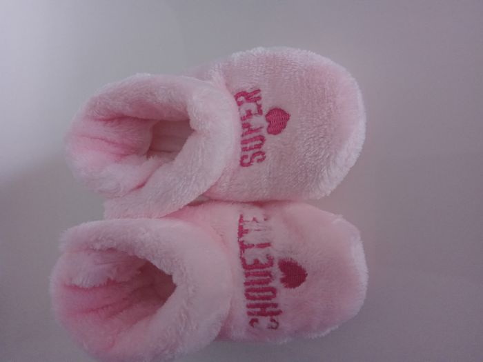 Paire de chaussons rose SUPER CHOUETTE
