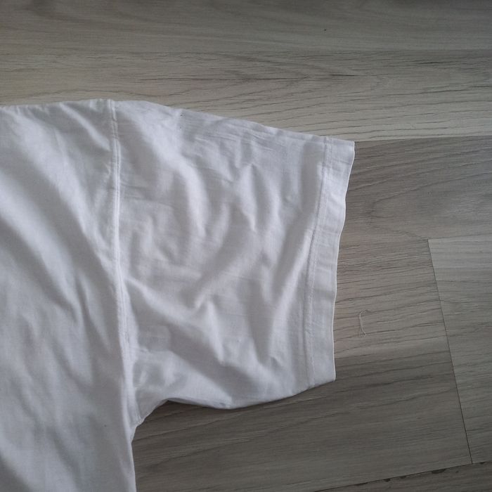 T-shirt homme blanc imprimé vintage taille L - photo numéro 4