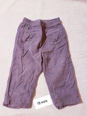 Pantalon velour DPAM 18 mois