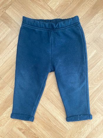 Pantalon jogging bleu taille 12 mois Kiabi