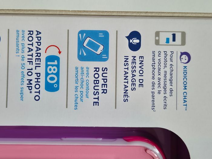 KidiCom Max 3.0 Rose portable enfant sans forfait, version FR - photo numéro 4