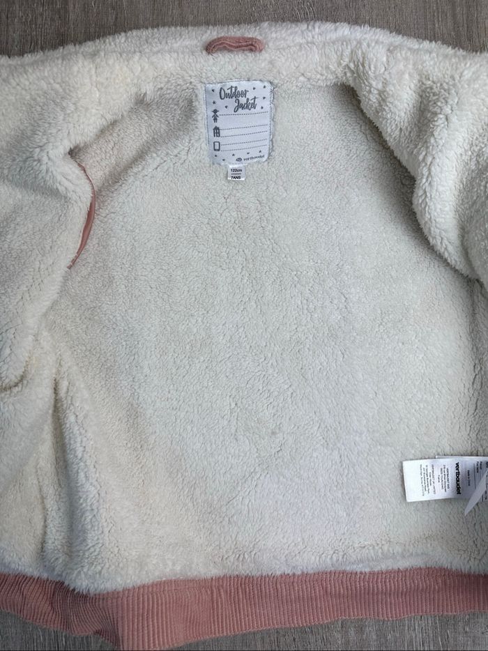 Veste mi saison en velours côtelée doublé sherpa - taille 7 ans 122cm - photo numéro 7