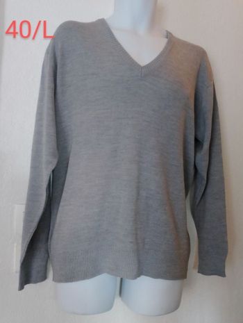 Pull col V homme 40