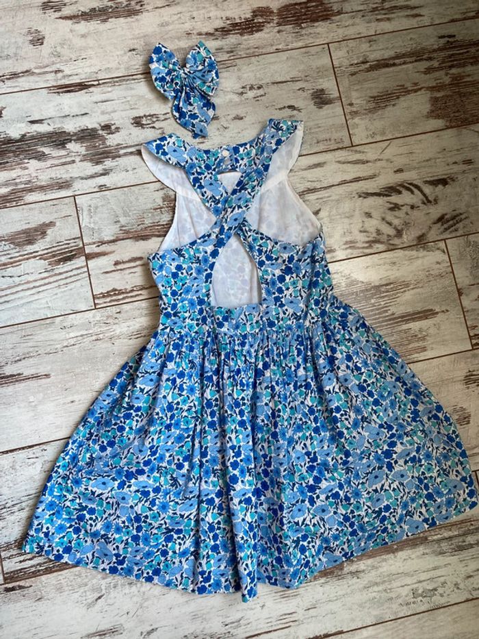 Robe Liberty Jacadi poppy and daisy bleu - photo numéro 6