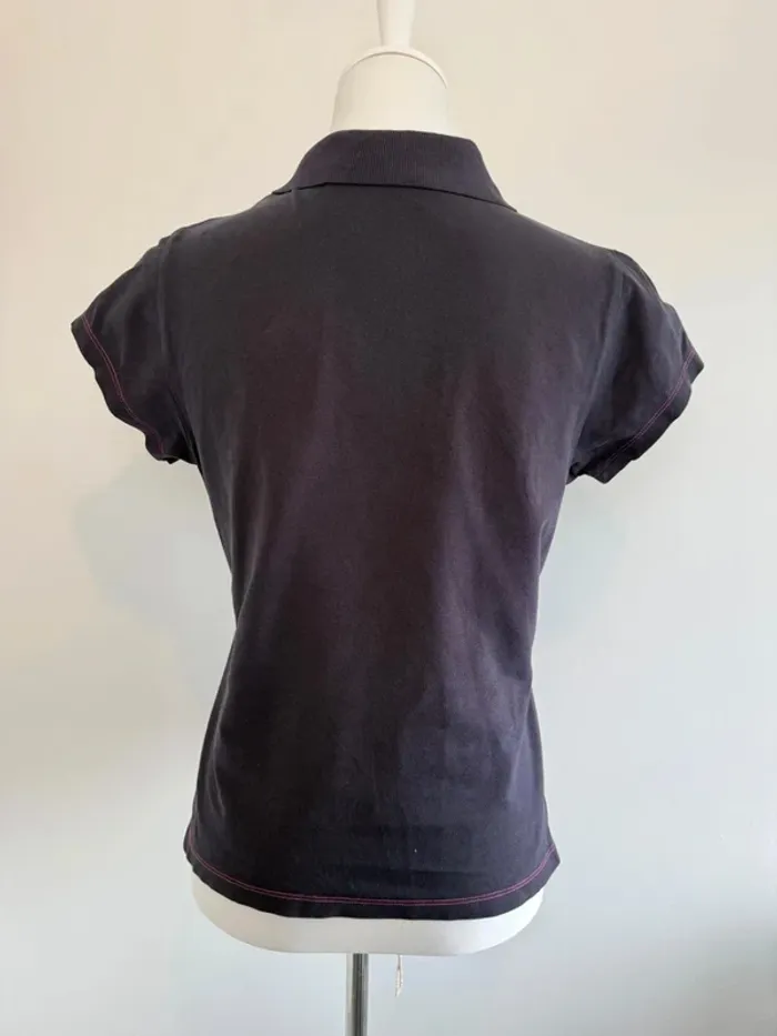 Polo Tommy Hilfiger femme violet taille L très bon état - photo numéro 3