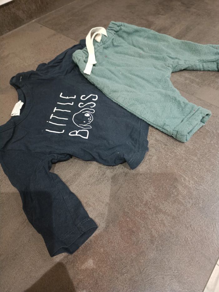 Ensemble sarouel vert 3 mois - photo numéro 2