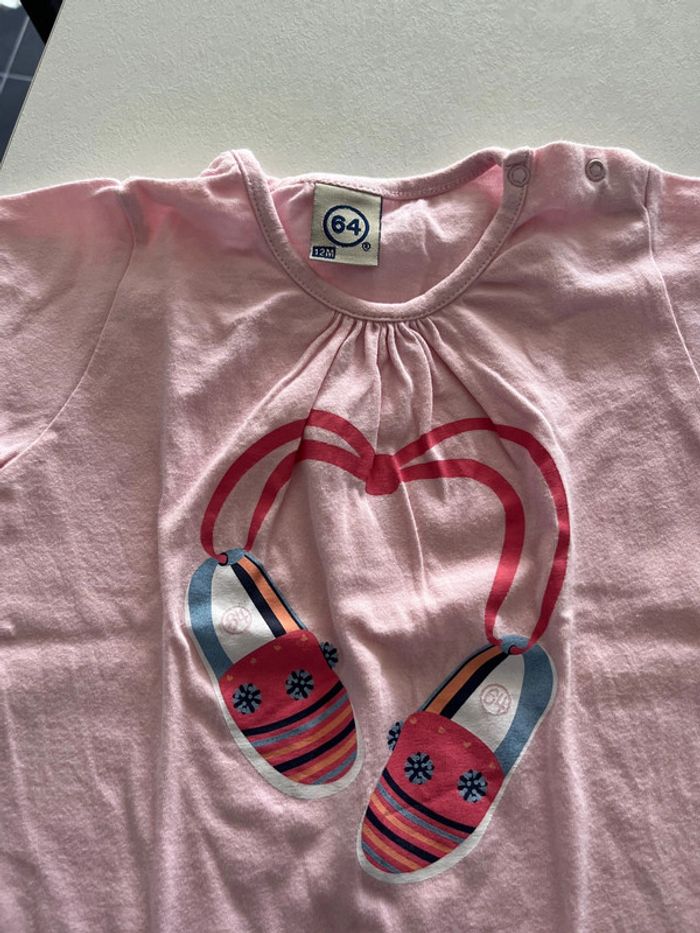 Lot de deux tee shirt 64 12 mois - photo numéro 5