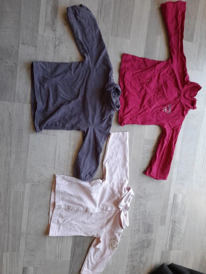 Lot tee shirt col roulé