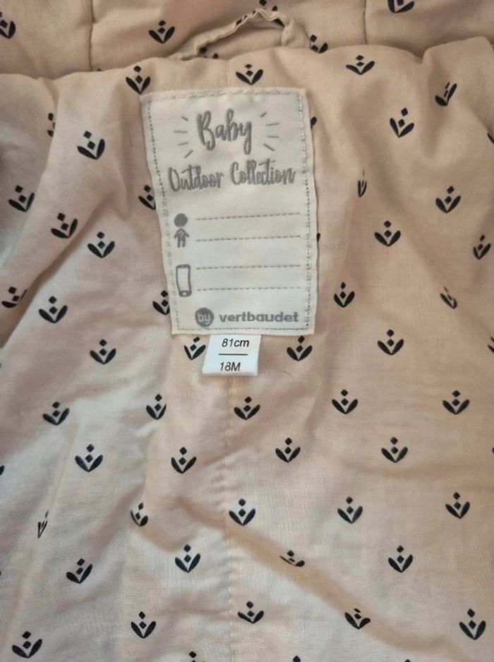 Manteau ouatiné façon mouton Vertbaudet 18 mois (81 cm)  Neuf - photo numéro 7
