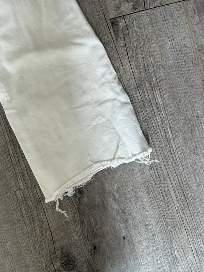 Jean blanc taille basse - photo numéro 3