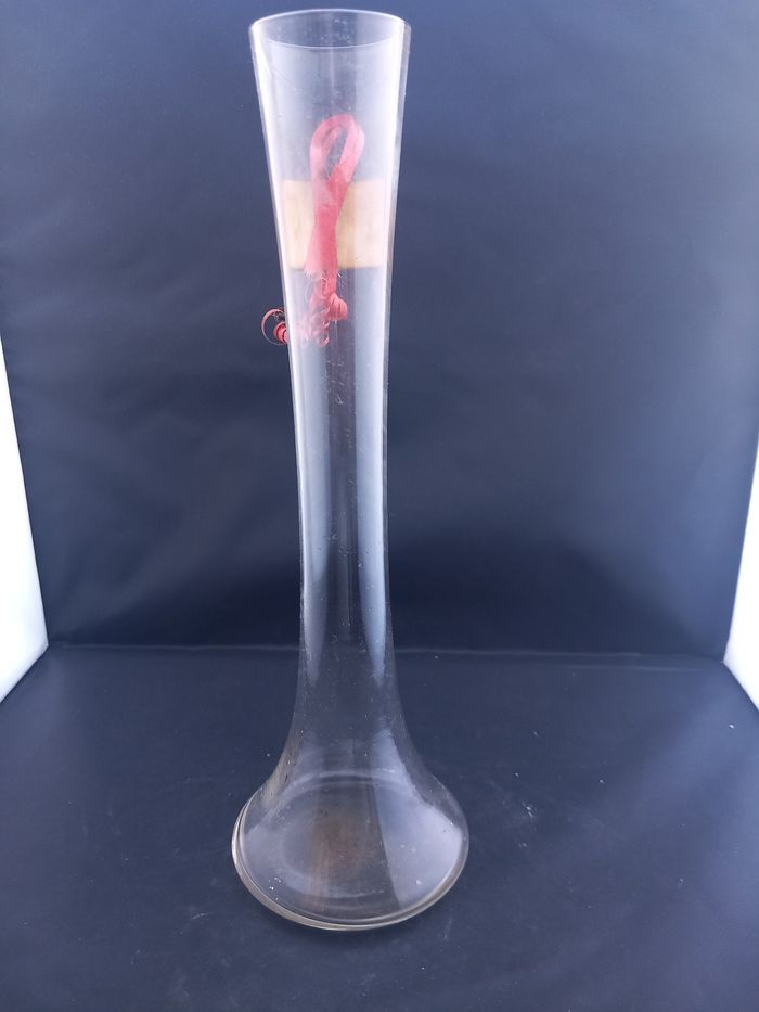 Vase flûte en verre - photo numéro 3