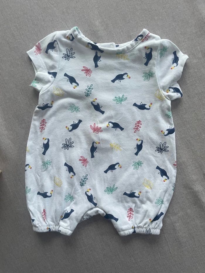 Combi-short 1 mois - Fille - photo numéro 2