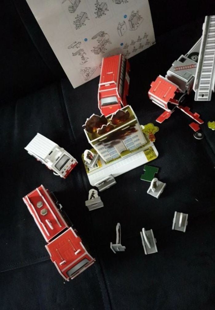 Maquette camion de pompier