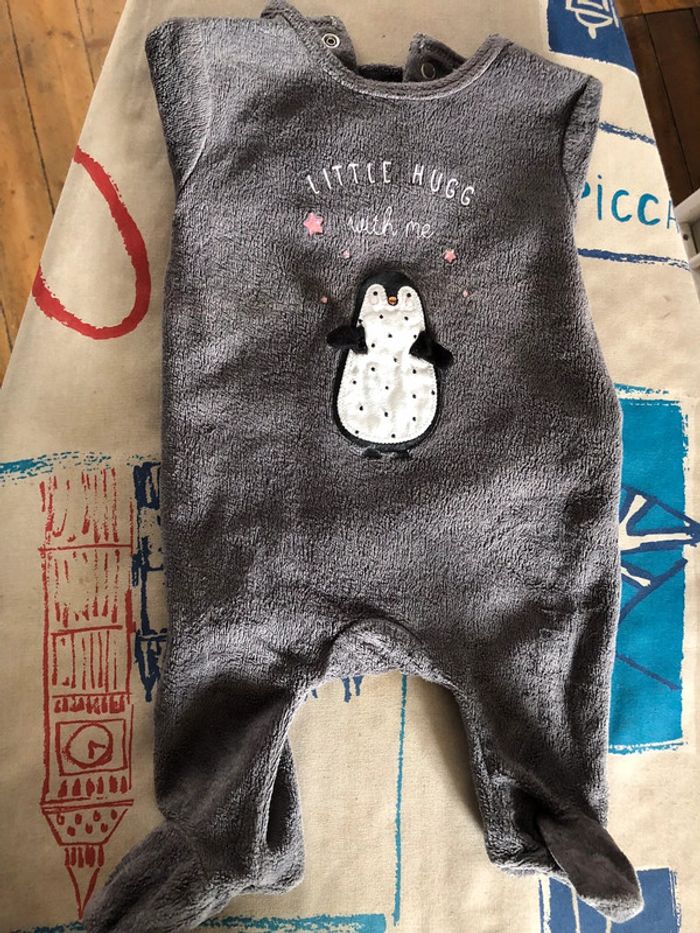 Pyjama gris 1 mois