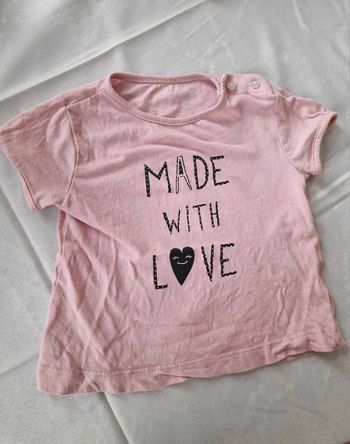 T-shirt made with love taille 12 mois