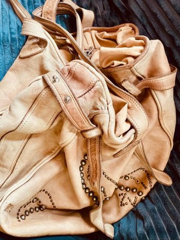 Zadig&voltaire sac cabas cuir à motifs cloutés 🌺 - photo numéro 3