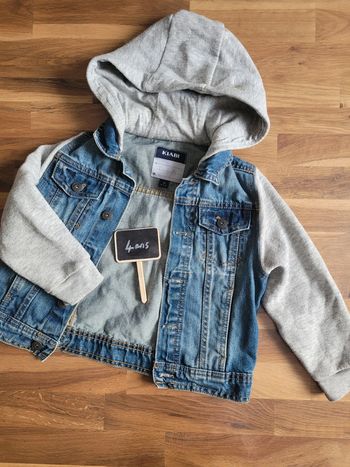 Veste sweat jeans Capuche 4 ans