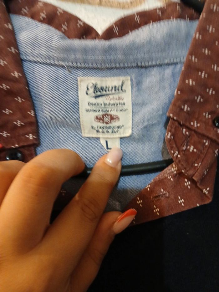 Sweat homme col chemise " ebound " taille L - photo numéro 3