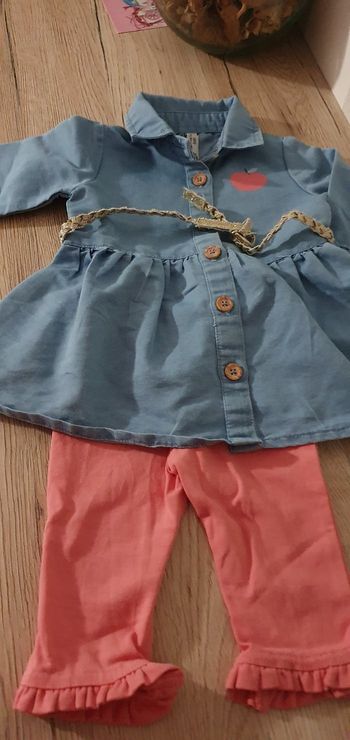Ensemble robe legging bébé 3 mois