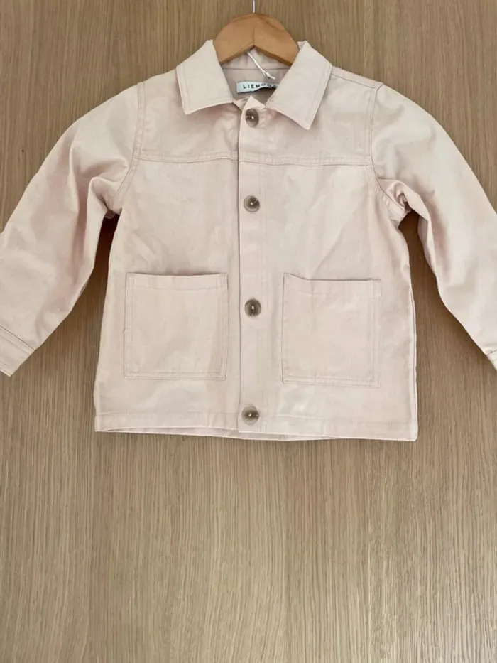 Veste rose pale en coton liewood 6 ans