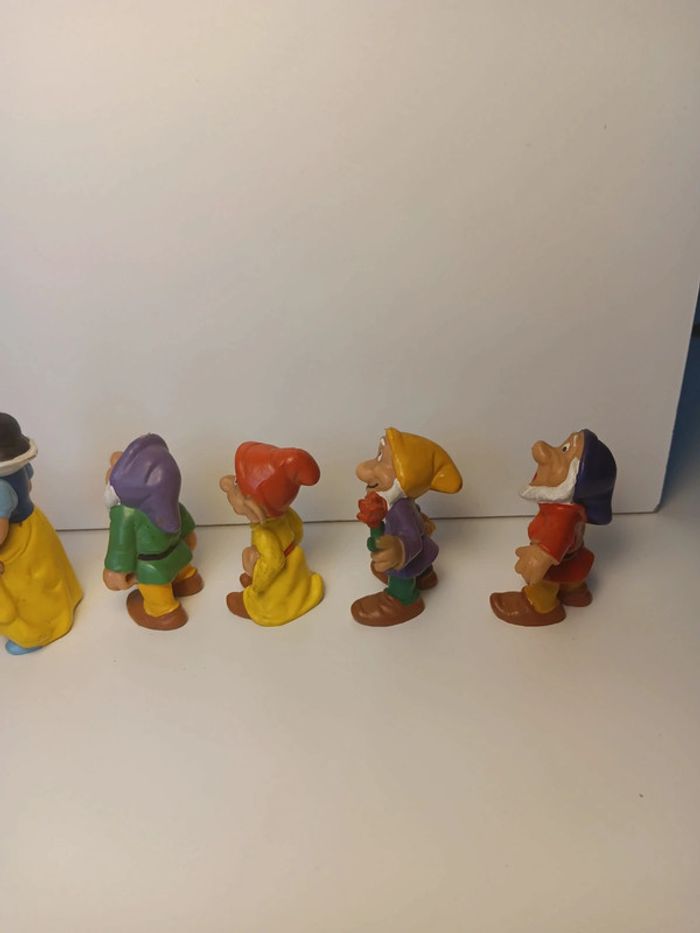 Lot figurines vintage Walt Disney production bully 1982 blanche neige et les sept nains - photo numéro 10