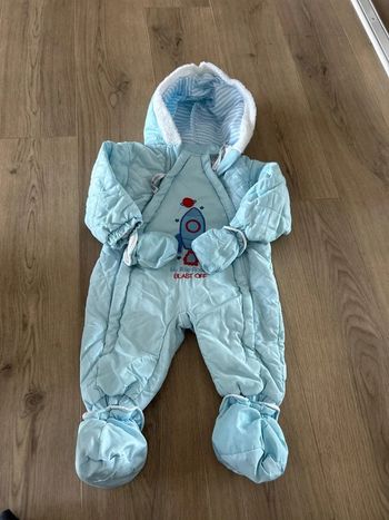Combipilote manteau hiver intégral 12-18 mois
