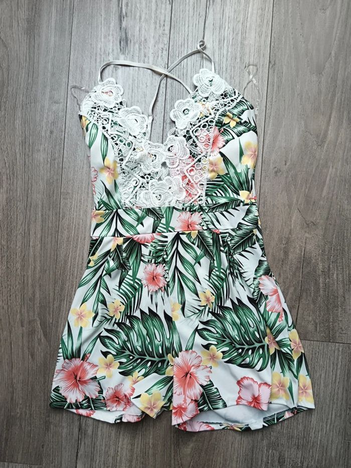 Combishort fleurie tropical T.34/36 - photo numéro 5