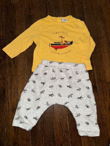 T-shirt Tao et jogging Bout’chou  6 mois